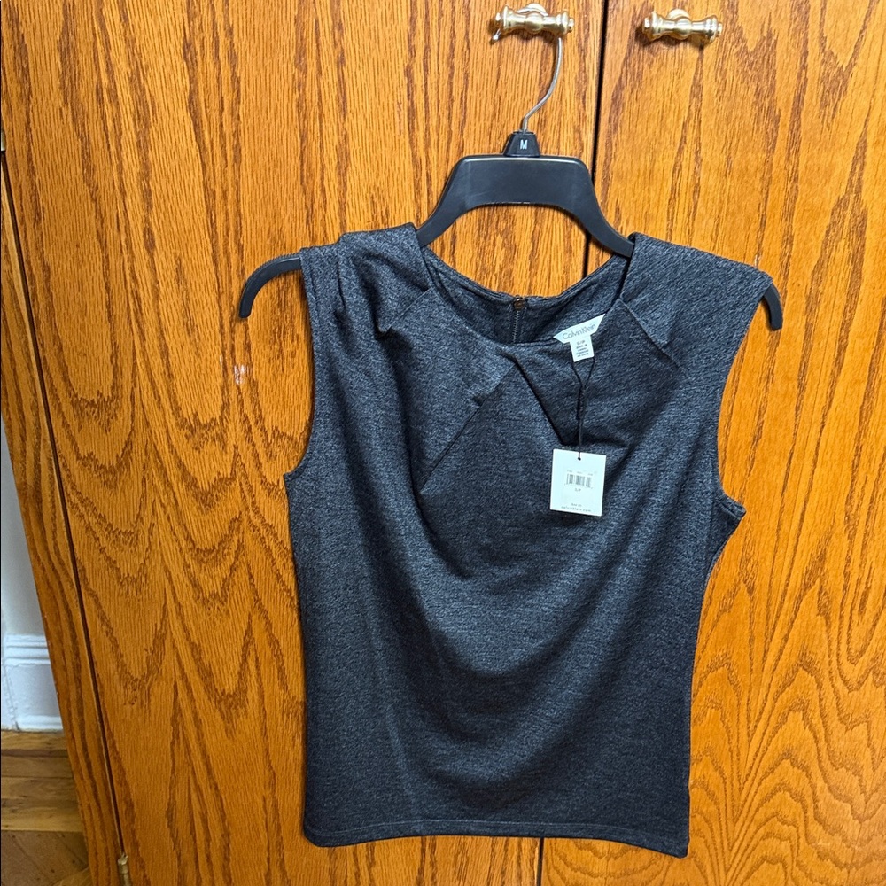 Calvin Klein Charcoal Sleeveless Muscle Tee